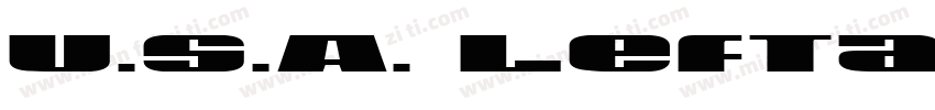 U.S.A. Leftalic字体转换